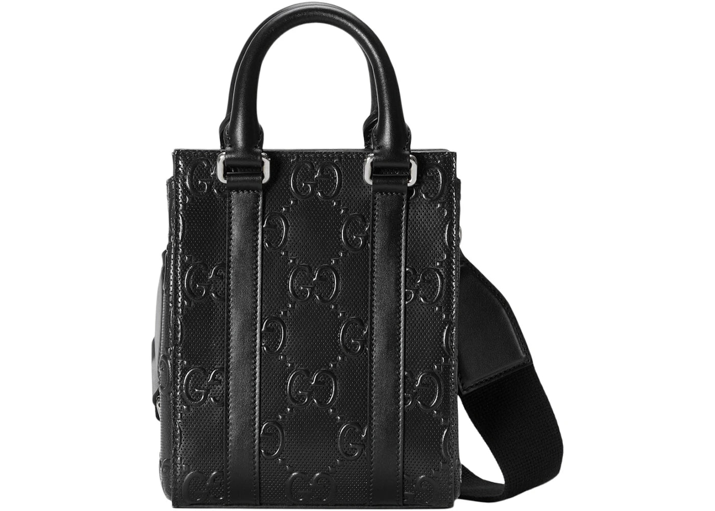 Gucci Gg Embossed Tote Bag Black