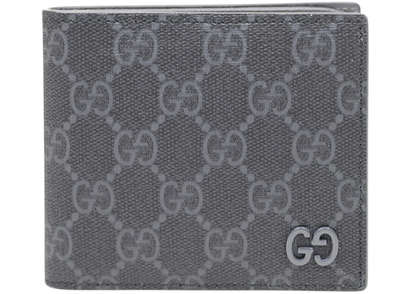 Gucci Gg Grey Interior Wallet Black