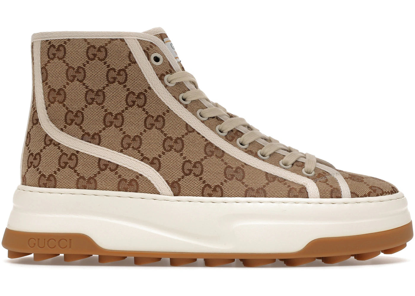 Gucci Gg High Sneaker Interlocking G Beige