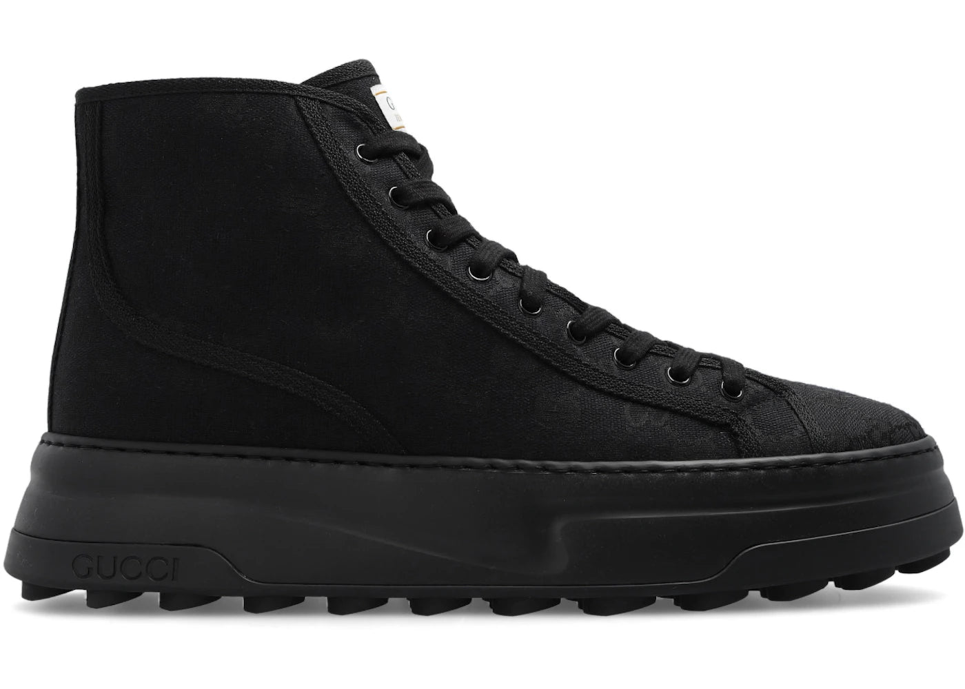 Gucci Gg High Sneaker Interlocking G Black
