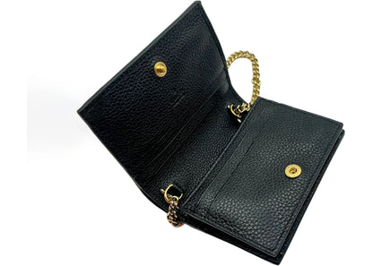 Gucci Gg Logo Zumi Bi-Fold Mini Wallet Mini Black