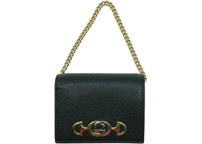 Gucci Gg Logo Zumi Bi-Fold Mini Wallet Mini Black