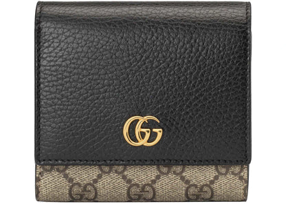 Gucci Gg Marmont Medium Wallet Beige/Ebony