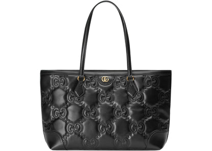 Gucci Gg Matelassé Medium Tote Black