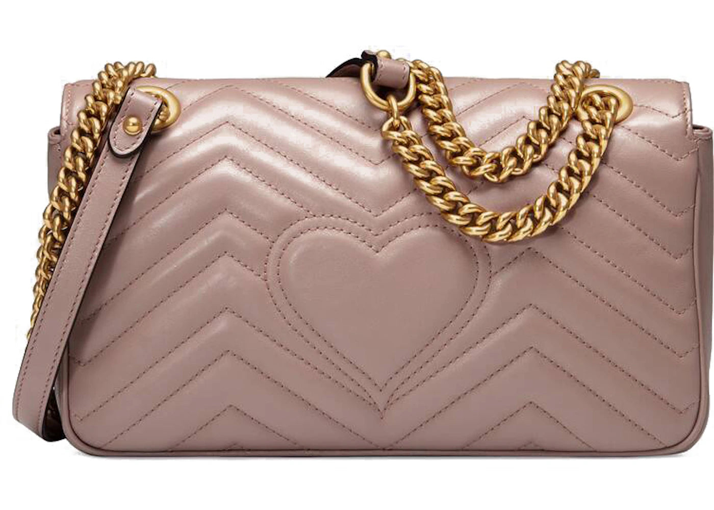 Gucci Gg Matelasse Shoulder Bag Mini Dusty Pink