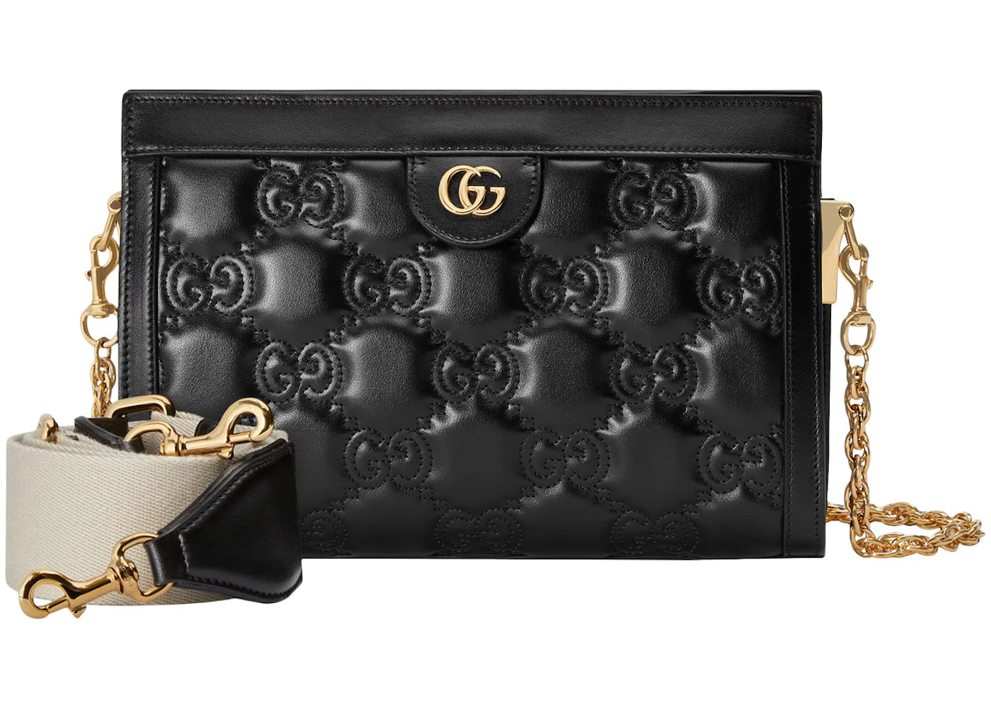 Gucci Gg Matelassé Small Bag Black