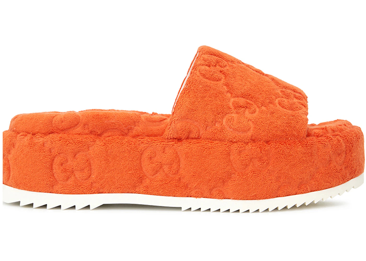 gucci gg platform sandal orange (women's)
