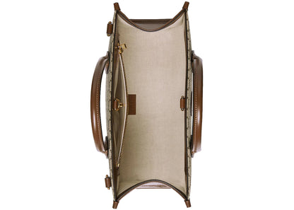Gucci Gg Small Tote Bag Beige/Ebony