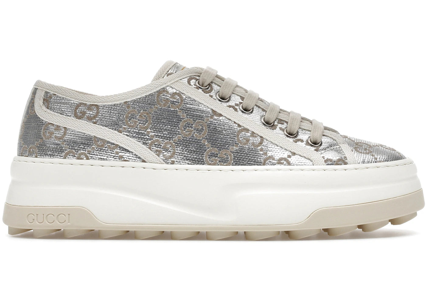 Gucci Gg Sneaker Metallic Silver (Women'S)