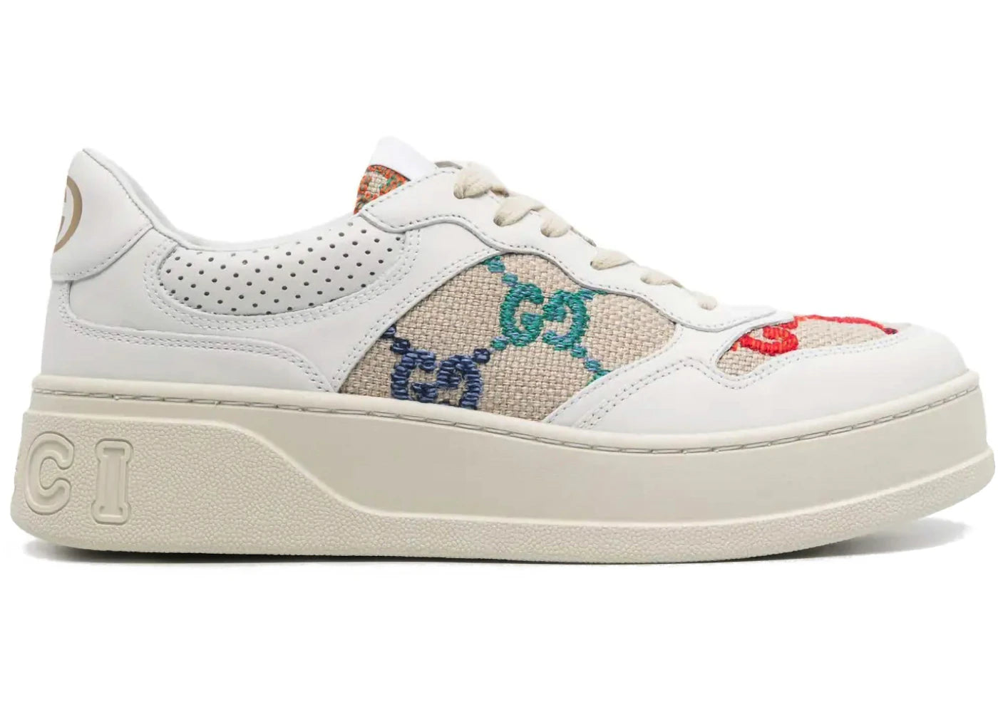 Gucci Gg Sneaker Multicolor Embroidered (Women'S)