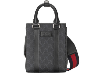 Gucci Gg Supreme Canvas Tote Bag Black