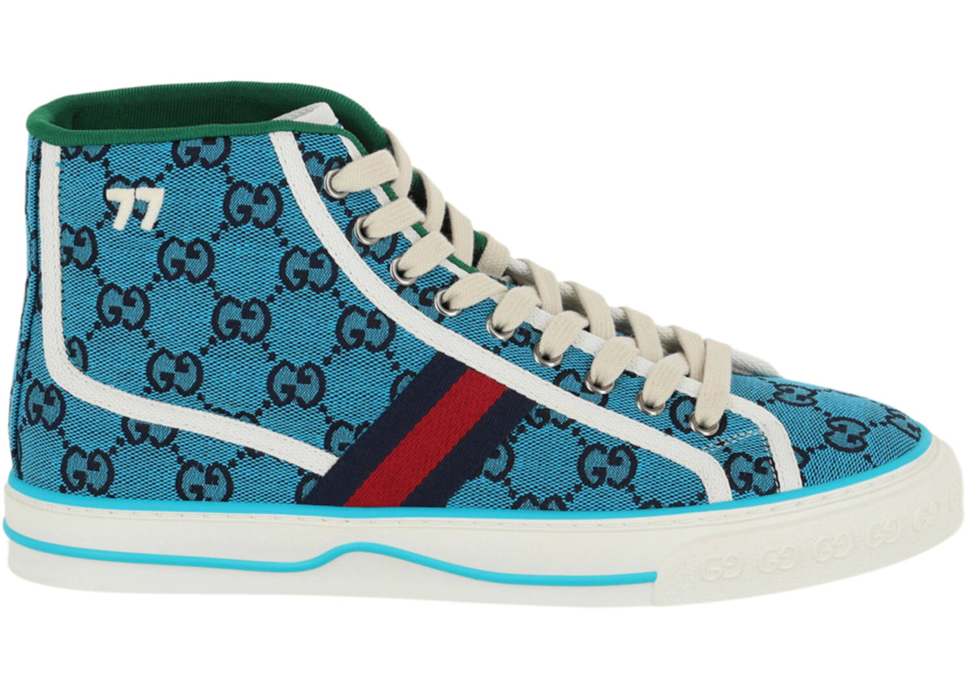 gucci gg supreme high blue