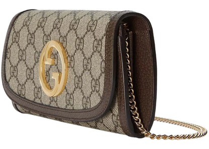 Gucci Blondie Continental Chain Wallet Beige/Ebony