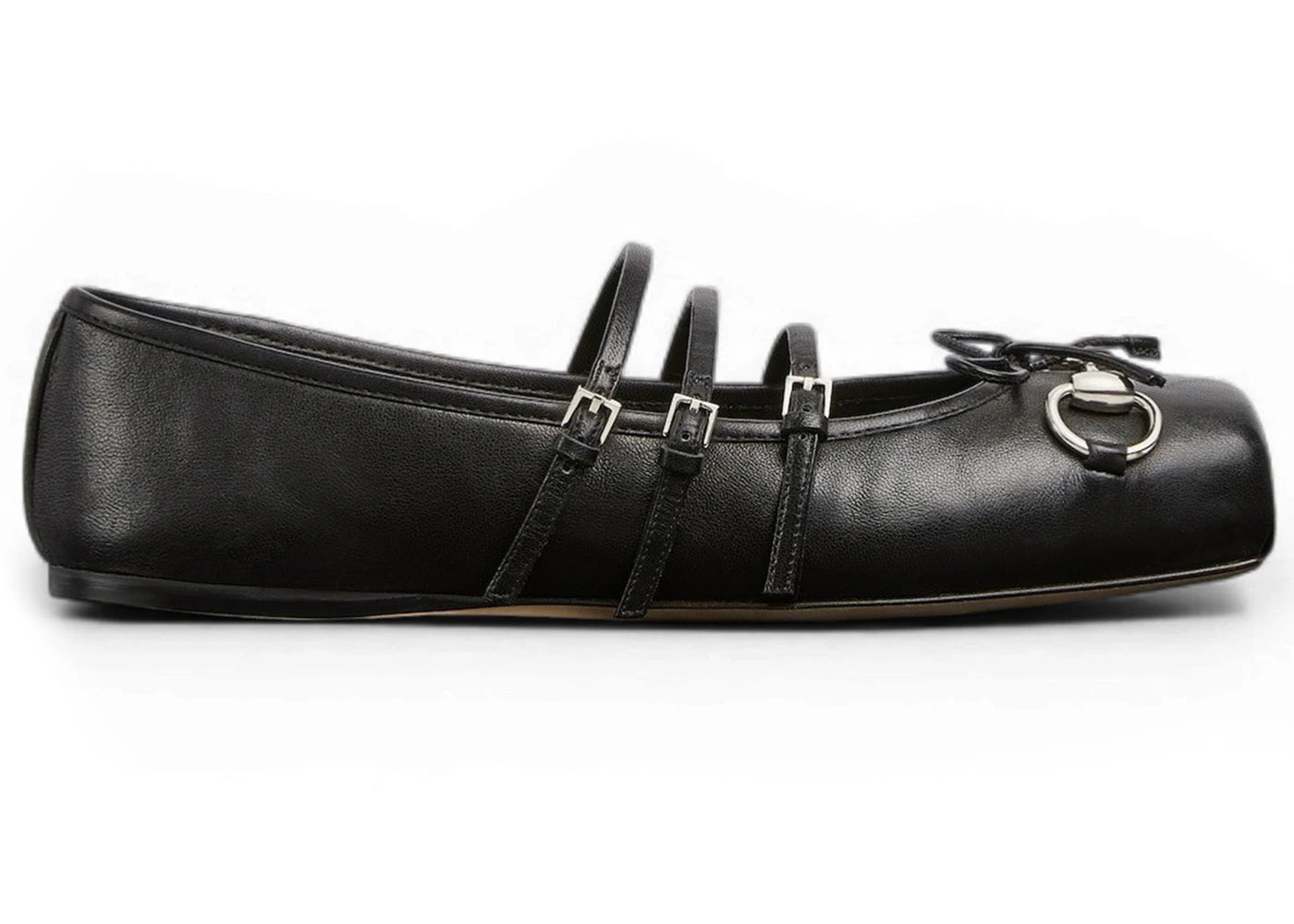 Gucci Horsebit Ballet Flat Black Leather (Women'S)