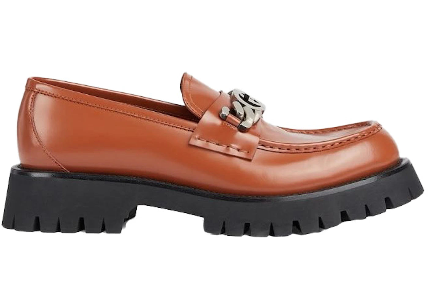 gucci interlocking g loafers brown