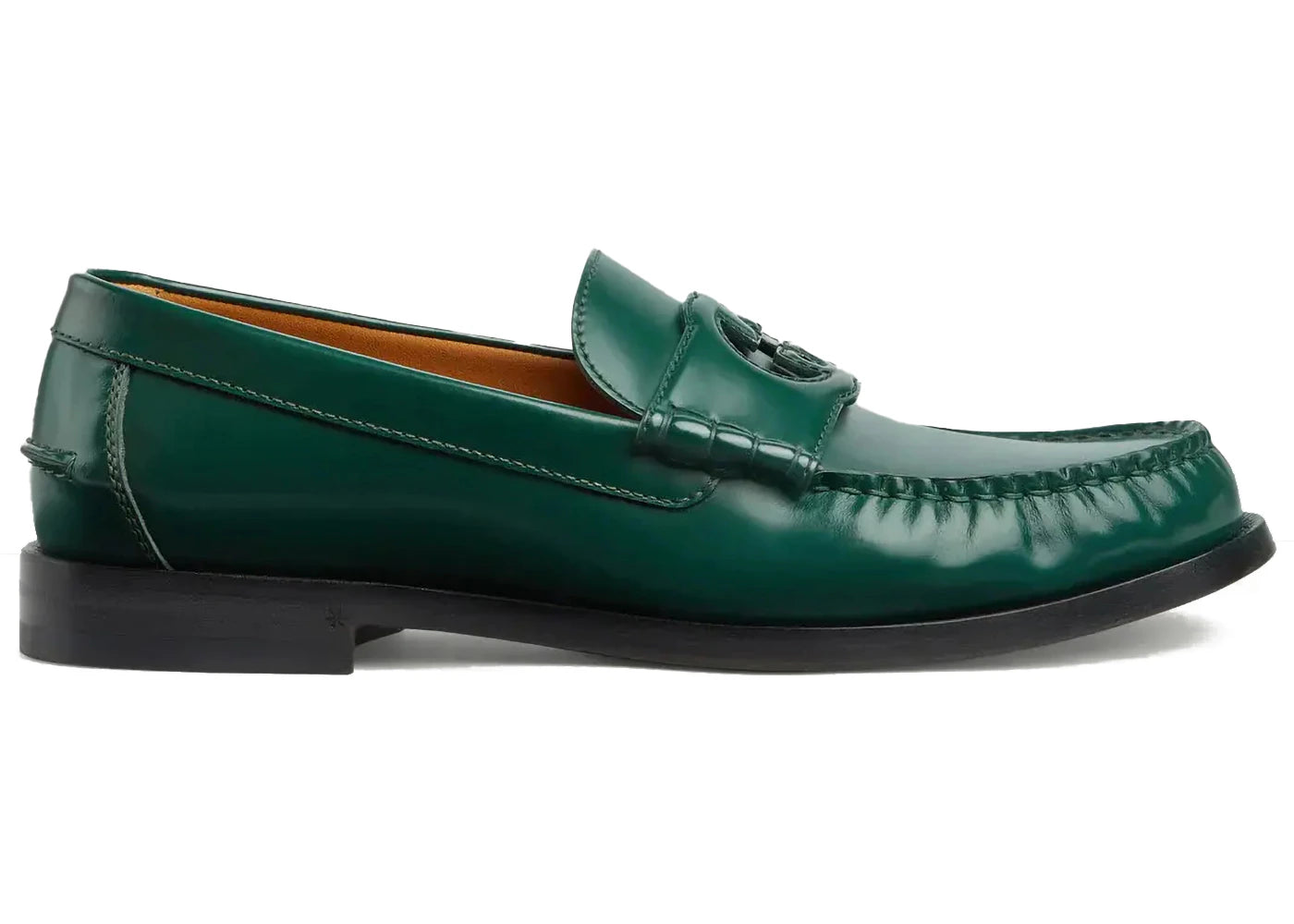 gucci interlocking g loafers green