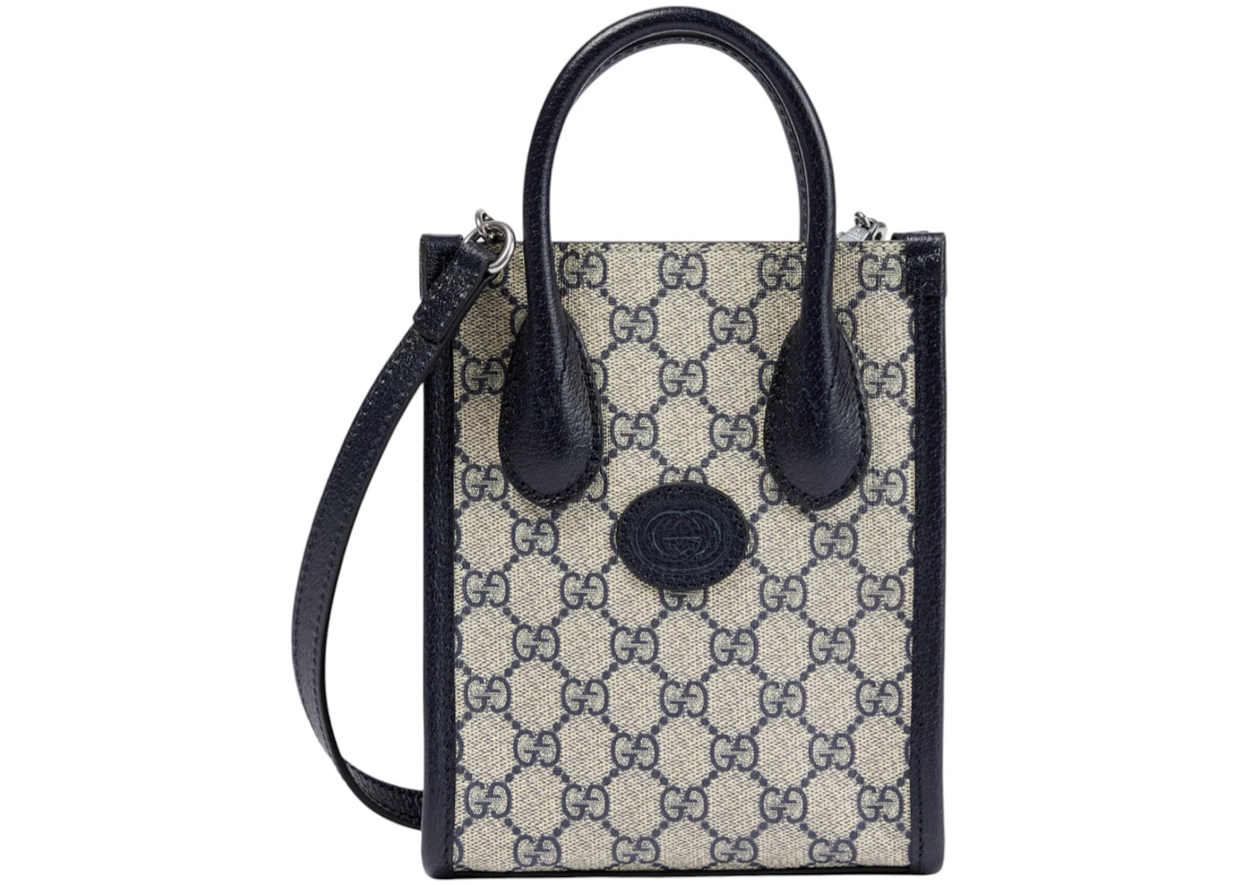 Gucci Interlocking G Mini Tote Bag Black/Grey