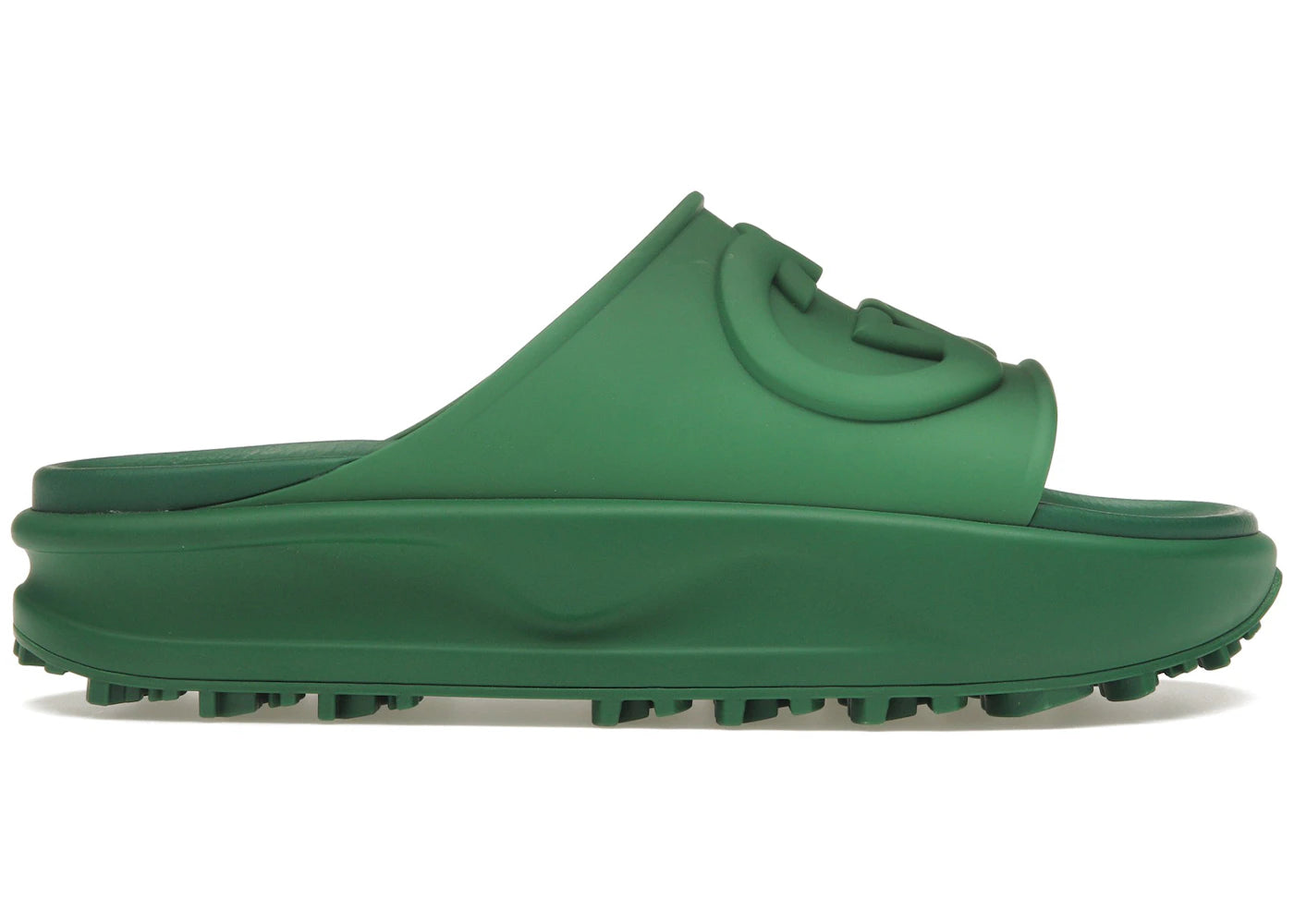 gucci interlocking g slide green
