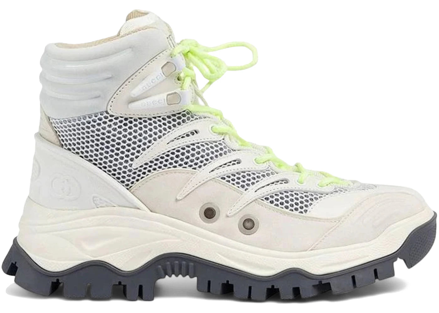 Gucci Lace Up Ankle Boot Grey White (Women'S)