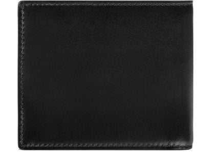 gucci leather wallet with gucci logo (8 card slot) black 