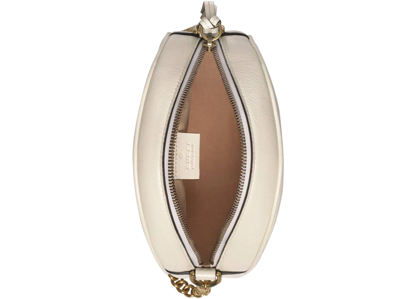 Gucci Gg Marmont Round Shoulder Bag Mini White