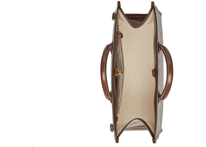 Gucci Medium Tote With Interlocking G Beige/Ebony
