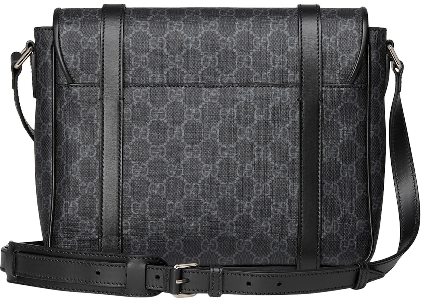 Gucci Messenger Bag Gg Supreme Canvas Black/Grey