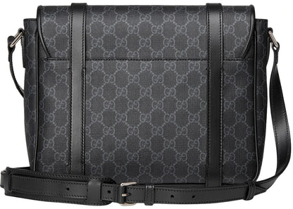 Gucci Messenger Bag Gg Supreme Canvas Black/Grey