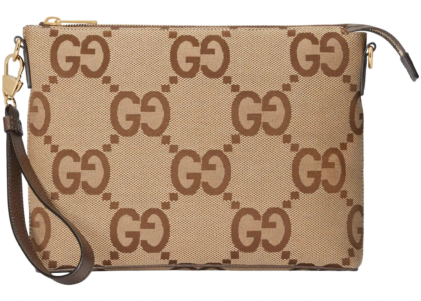 Gucci Messenger Bag Jumbo Gg Camel/Ebony