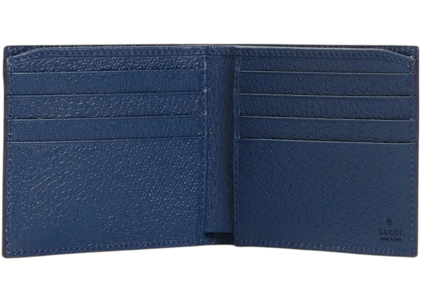 Gucci Monogram Bifold Wallet Beige/Ebony/Blue
