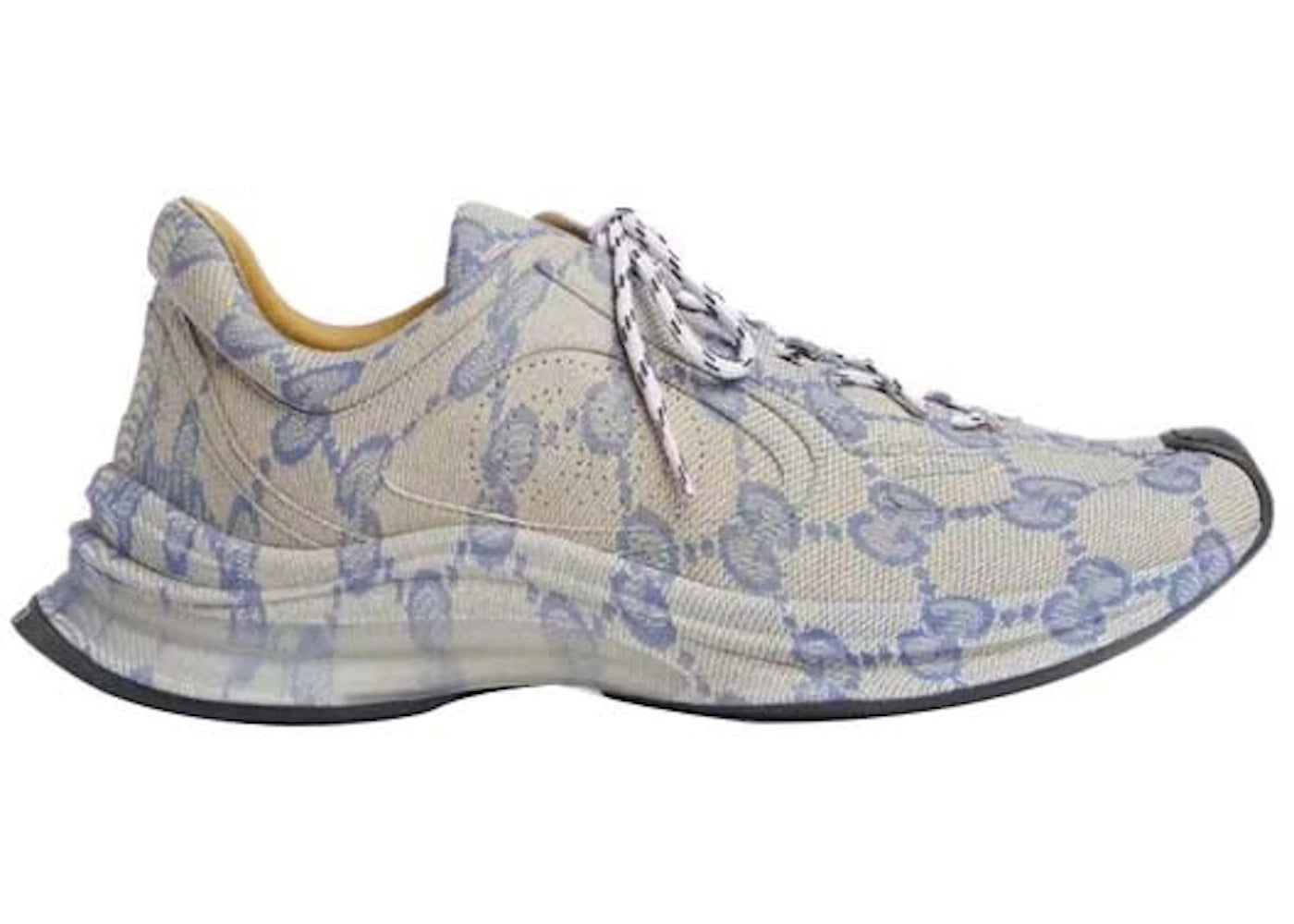 gucci monogram run sneaker beige blue