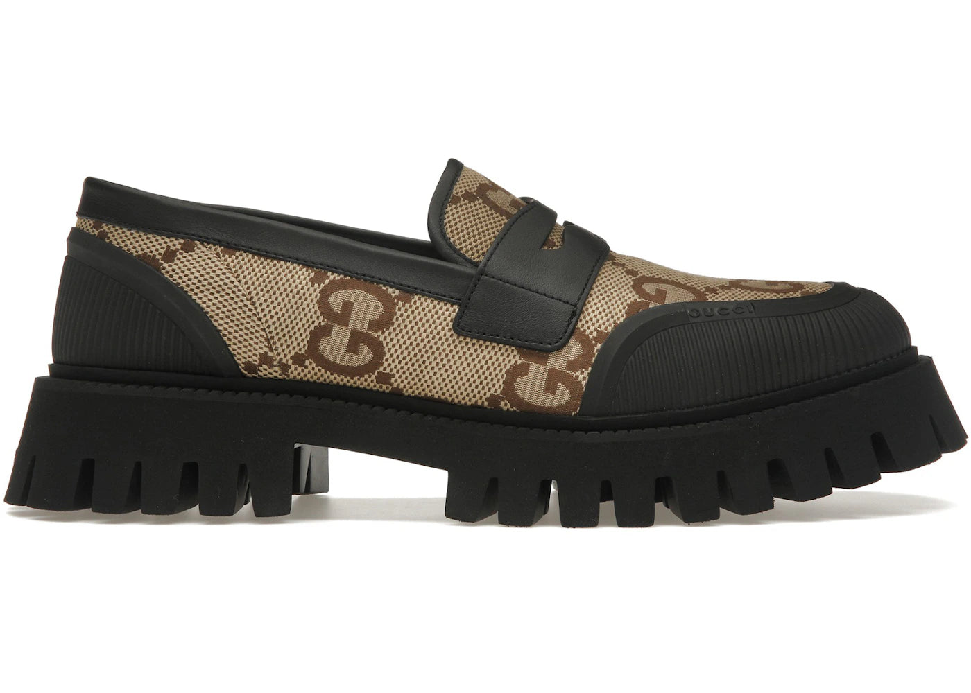gucci novo gg loafer camel black