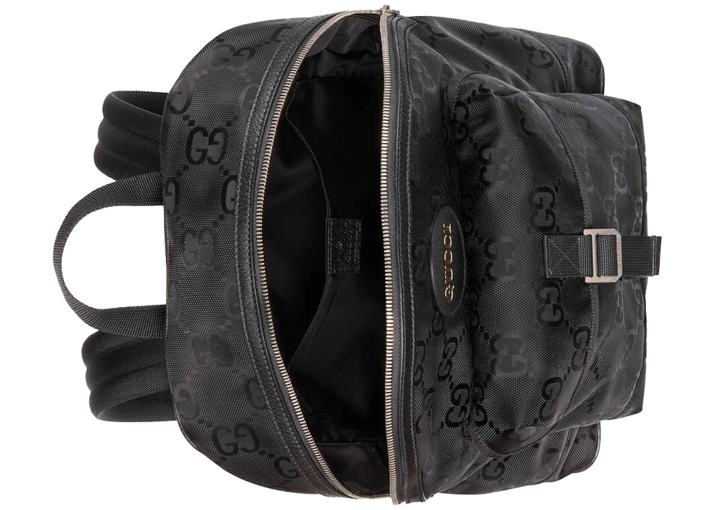 gucci off the grid backpack palladium-tone black 
