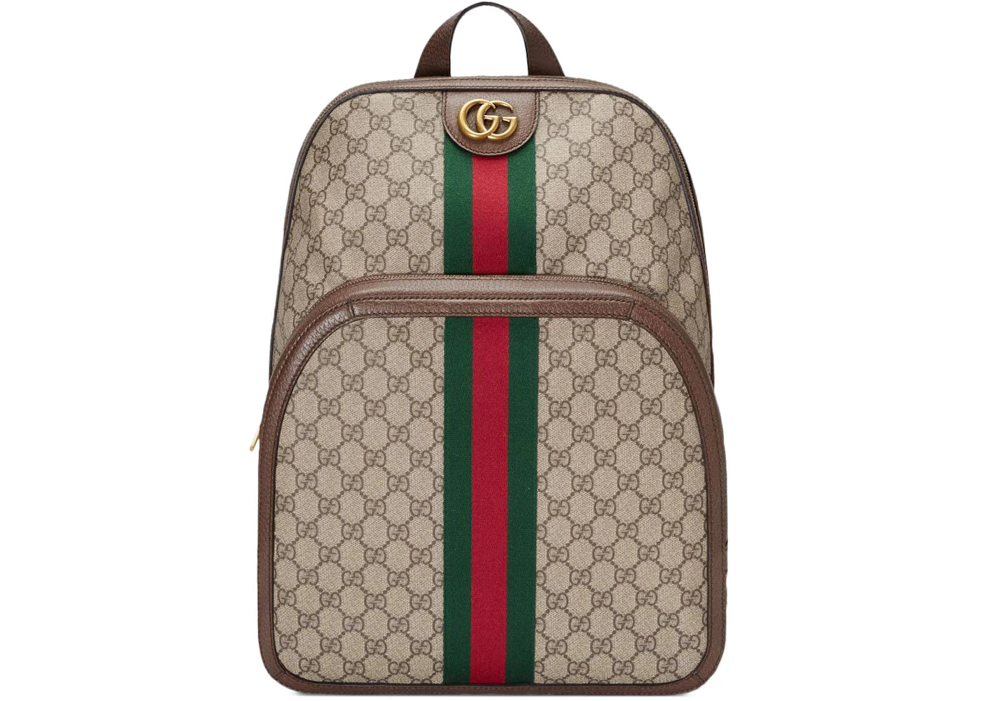 Gucci Ophidia Backpack Gg Supreme Medium Beige/Ebony