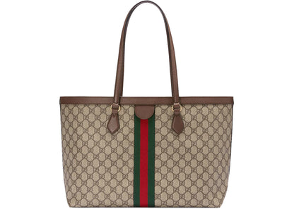 Gucci Ophidia Gg Medium Tote Beige/Ebony