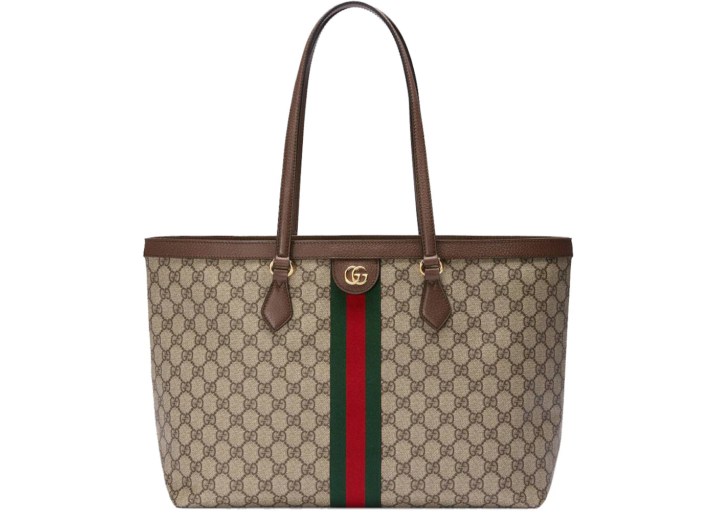 Gucci Ophidia Gg Medium Tote Beige/Ebony