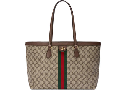 Gucci Ophidia Gg Medium Tote Beige/Ebony