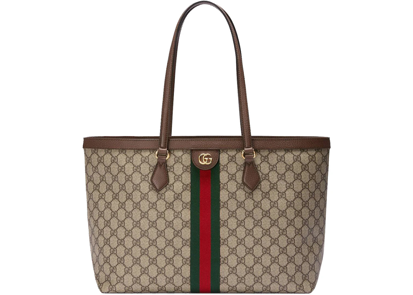 Gucci Ophidia Gg Medium Tote Beige/Ebony