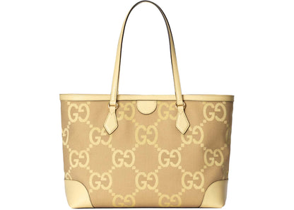 Gucci Ophidia Jumbo Gg Medium Tote Beige/Banana