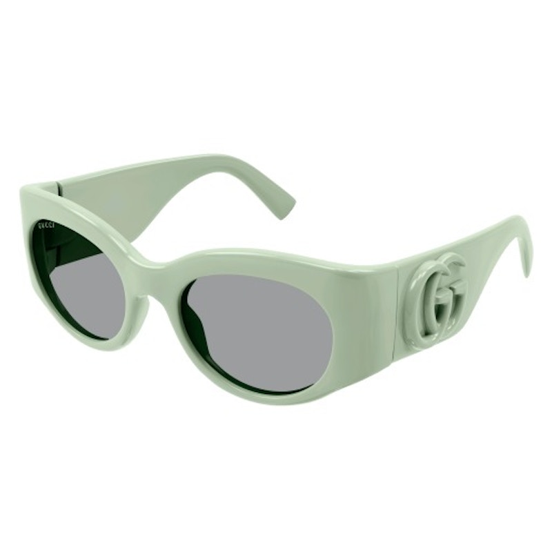 Gucci Oval Sunglasses Green/Grey (Gg1544S-003)