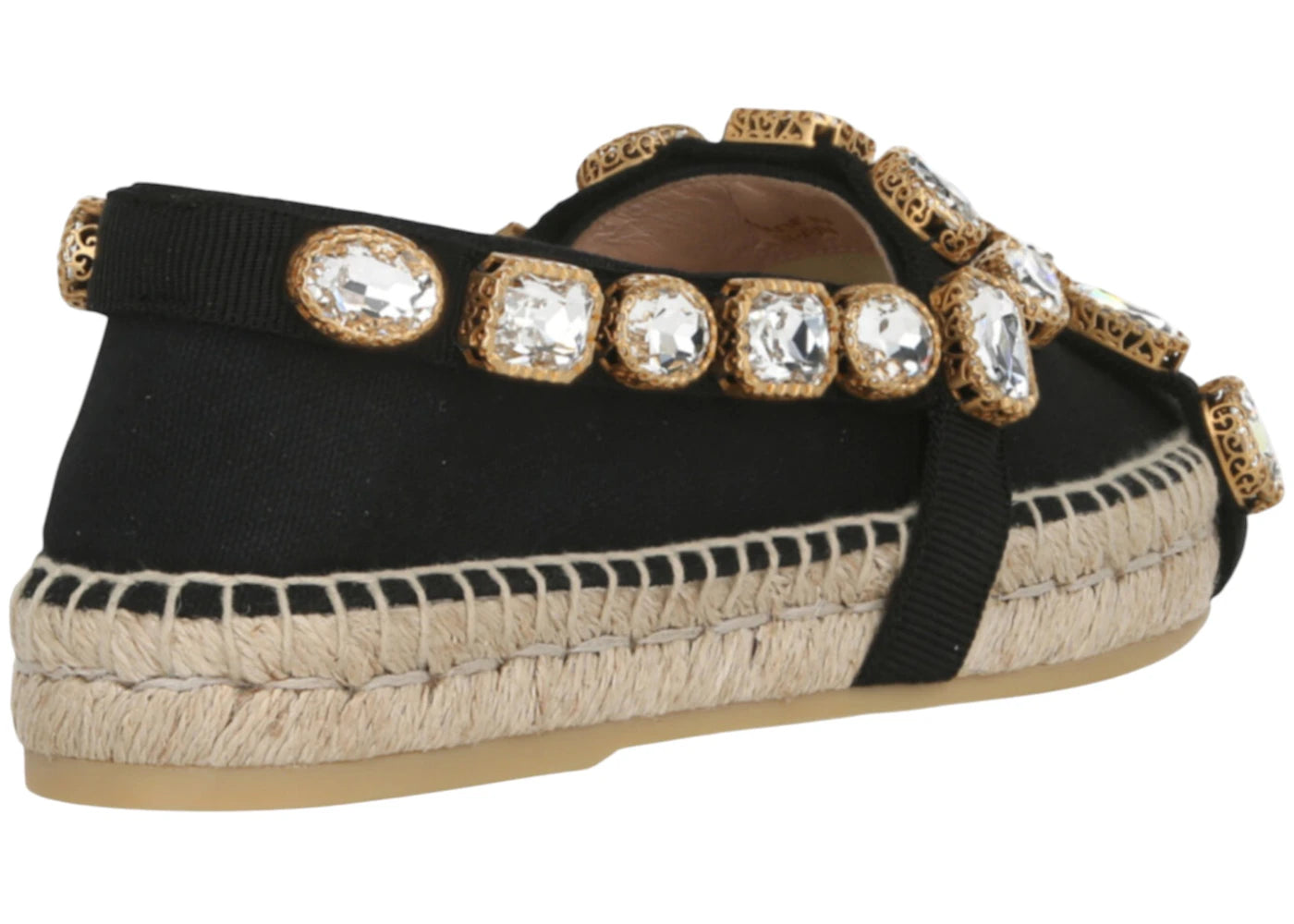 Gucci Pepita Espadrilles Black Womens