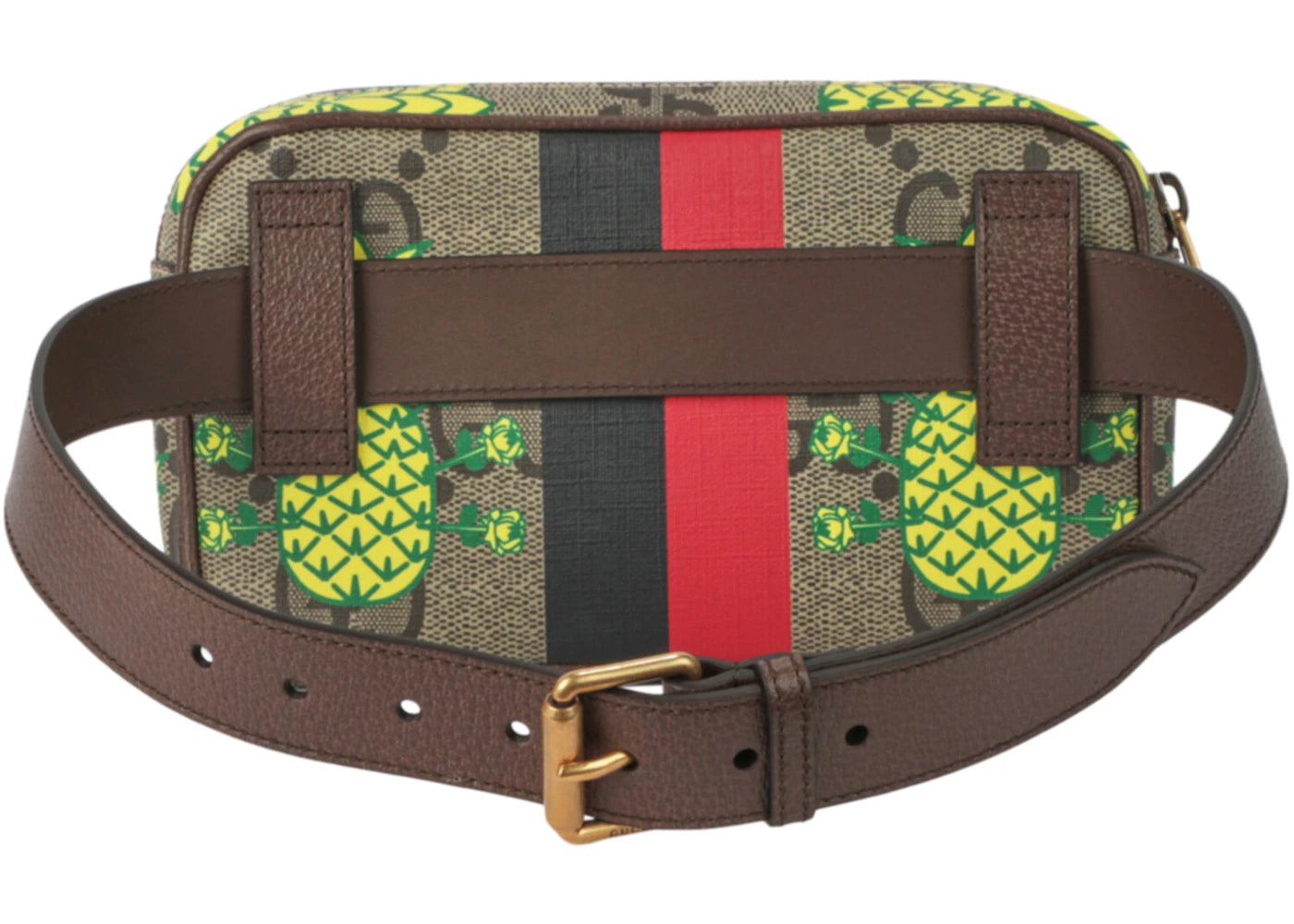 Gucci Pineapple Gg Supreme Belt Bag Brown
