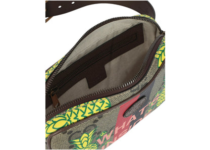 Gucci Pineapple Gg Supreme Belt Bag Brown