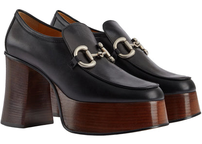 Gucci Platform Horsebit Loafer Black Brown