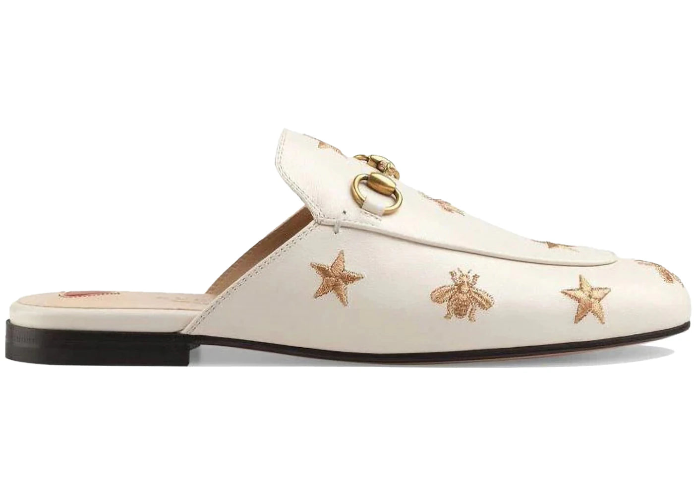 Gucci Princetown Embroidered Leather Slipper White (Women'S)