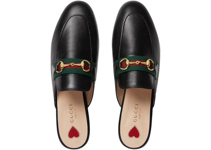 Gucci Princetown Slipper Black Web Leather