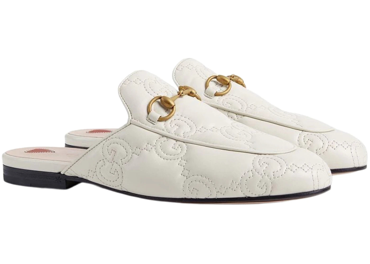 Gucci Princetown Slipper White Embossed Leather
