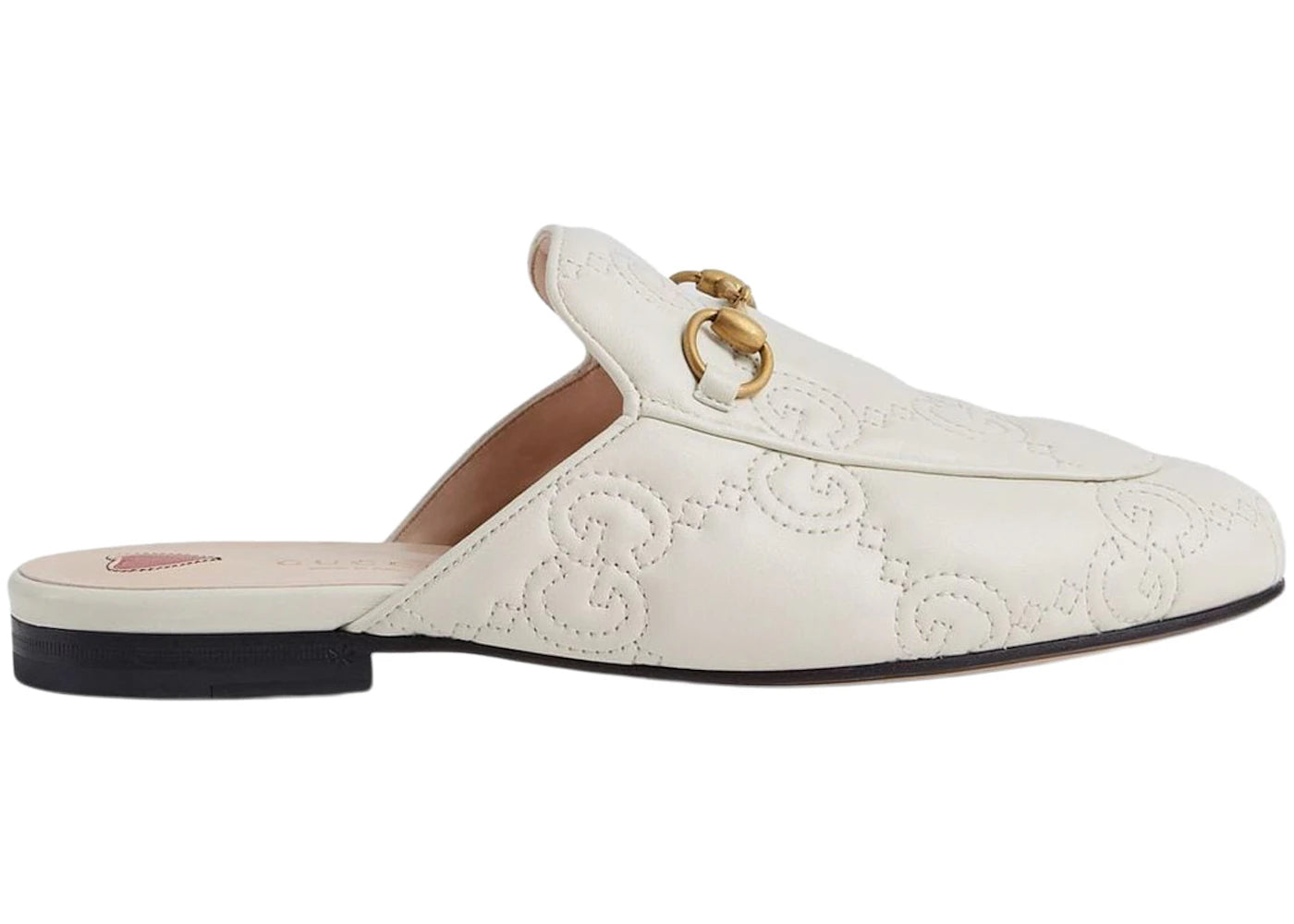Gucci Princetown Slipper White Embossed Leather