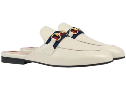 Gucci Princetown Slipper White Web Leather