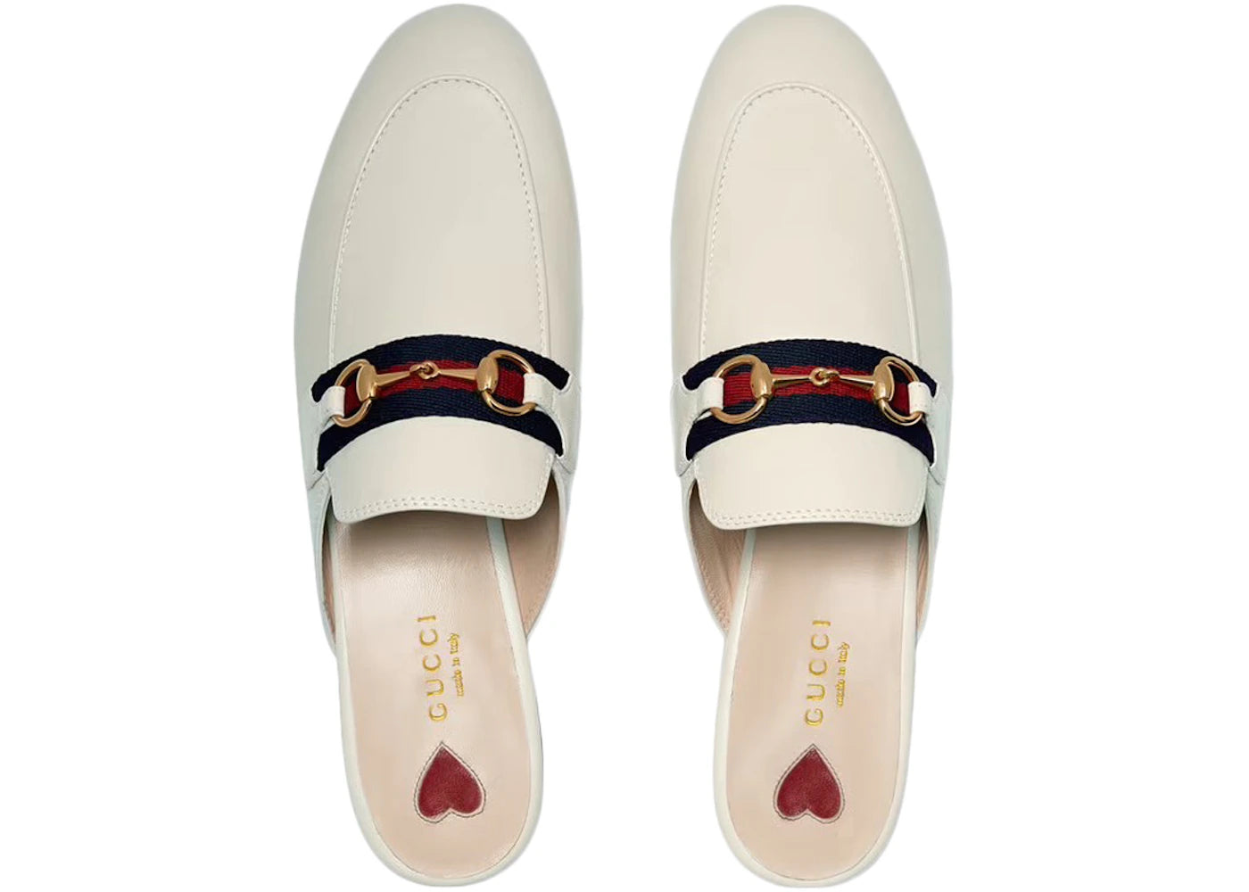 Gucci Princetown Slipper White Web Leather